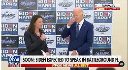 Il segno della croce di Biden prima di un discorso pro aborto