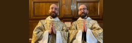Johnny e George, i due gemelli siriani ordinati sacerdoti lo stesso giorno