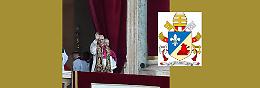 «Lo stemma papale, sintesi della spiritualità di sant’Agostino: il cuore infiammato dall’amore di Dio»