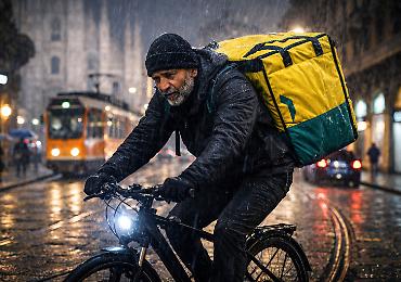 Milano corre, ma a quale prezzo? I rider invisibili e la domanda di San Tommaso