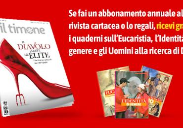 3 Quaderni in regalo: abbonati ora a Il Timone!