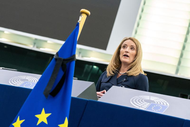 COMMEMORAZIONE DI DAVID SASSOLI AL PARLAMENTO EUROPEO