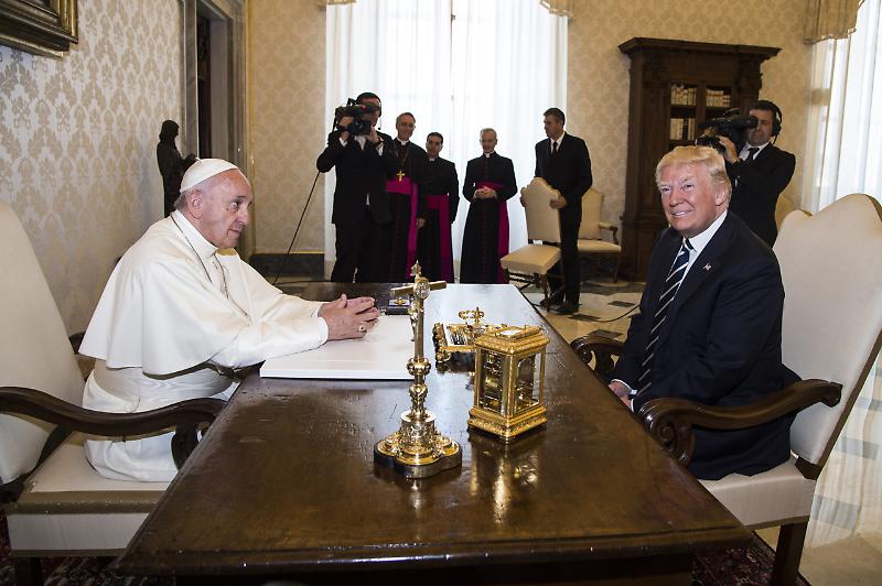 UDIENZA PAPA FRANCESCO DONALD TRUMP