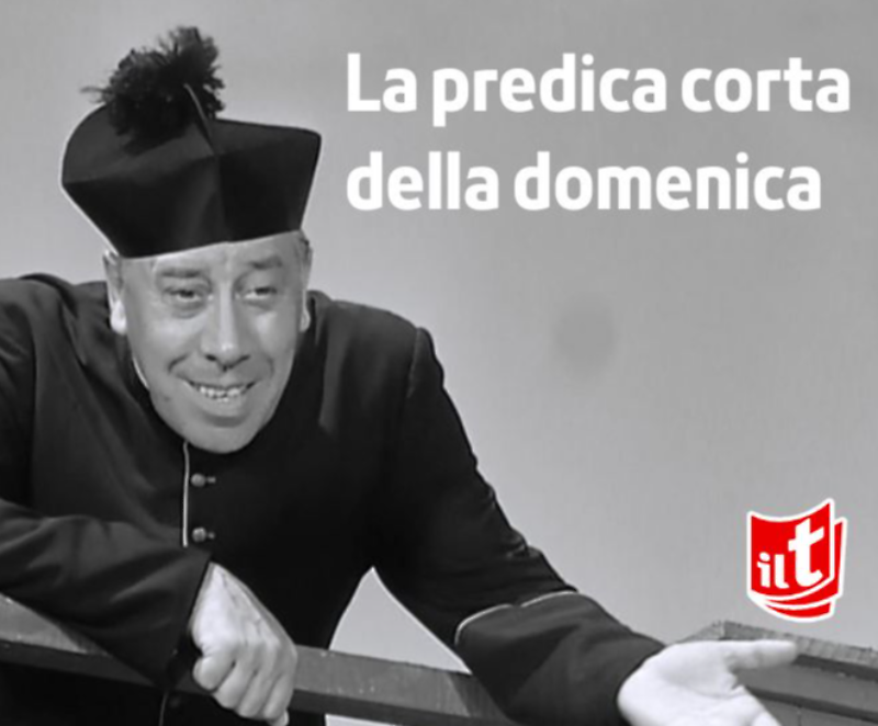 Entrando in chiesa anche un ateo dice "che bello!"