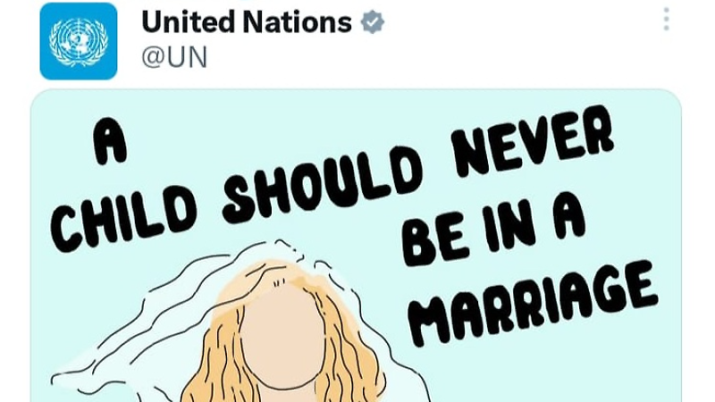L'Onu usa una sposa occidentale per denunciare il matrimonio precoce