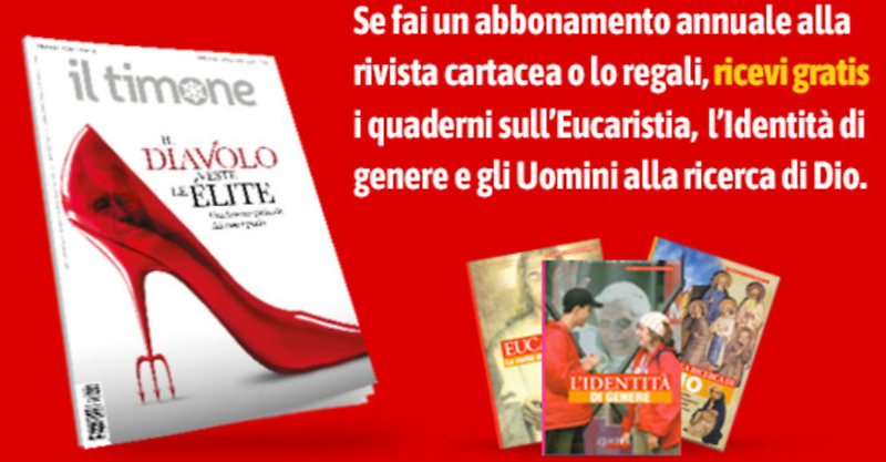 3 Quaderni in regalo: abbonati ora a Il Timone!